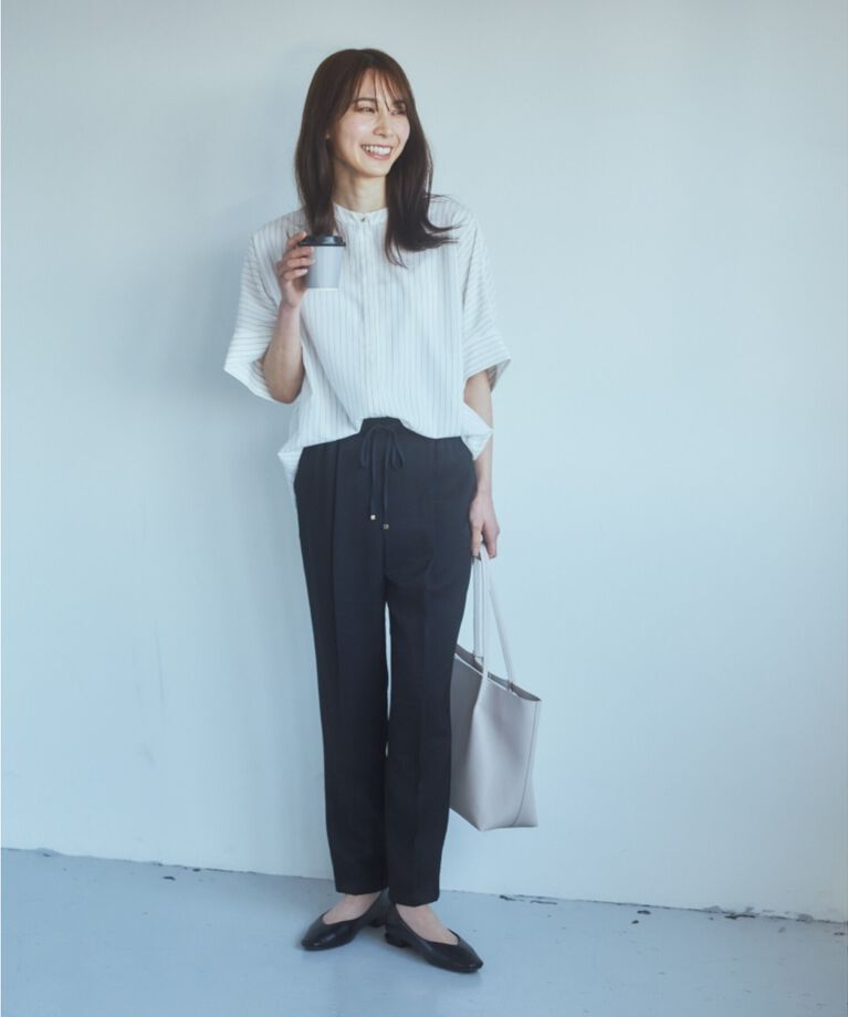 THE SHOP TK「【再登場／魅せる体型カバー服／洗える】ボイルドルマンブラウス」|シャツ・ブラウス|
