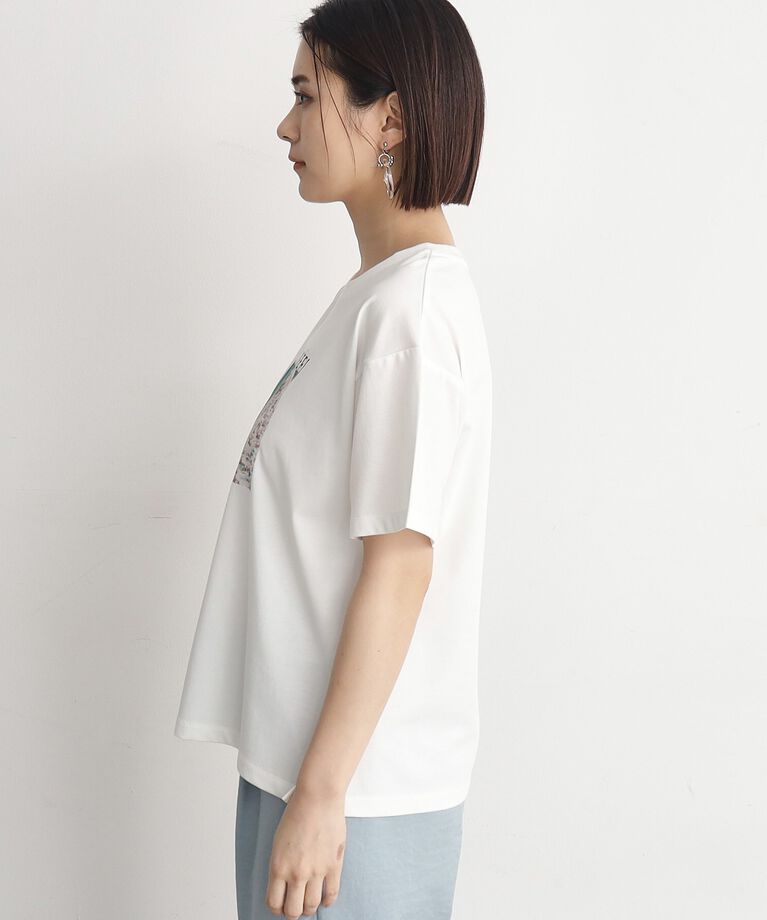 THE SHOP TK「【接触冷感／UVケア／アンチピリング／洗える】アソートプリントTシャツ」|Tシャツ・カットソー|