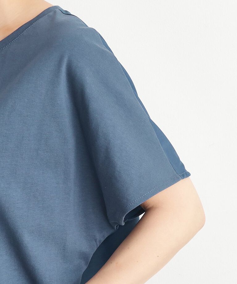 THE SHOP TK「バックギャザー切り替えワンピース【洗える】」|ワンピース|