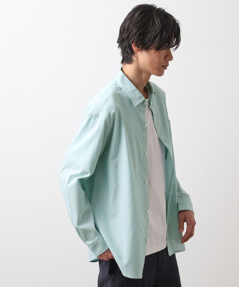 THE SHOP TK「綿麻ポリCOOLMAX（R）長袖シャツ」|シャツ・ブラウス|