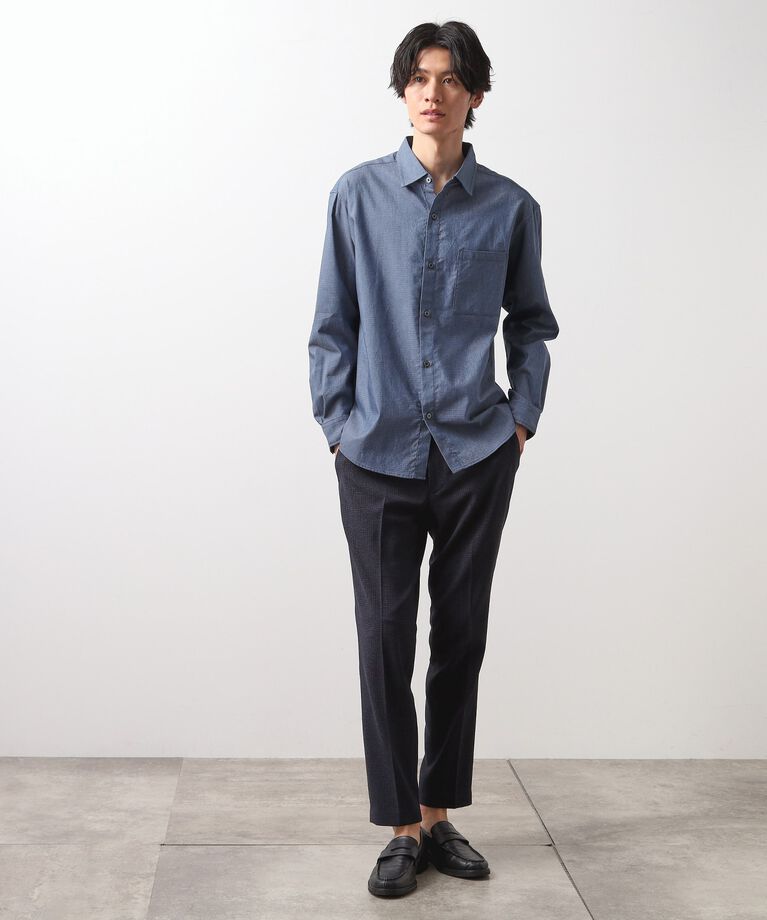 THE SHOP TK「綿麻ポリCOOLMAX（R）長袖シャツ」|シャツ・ブラウス|