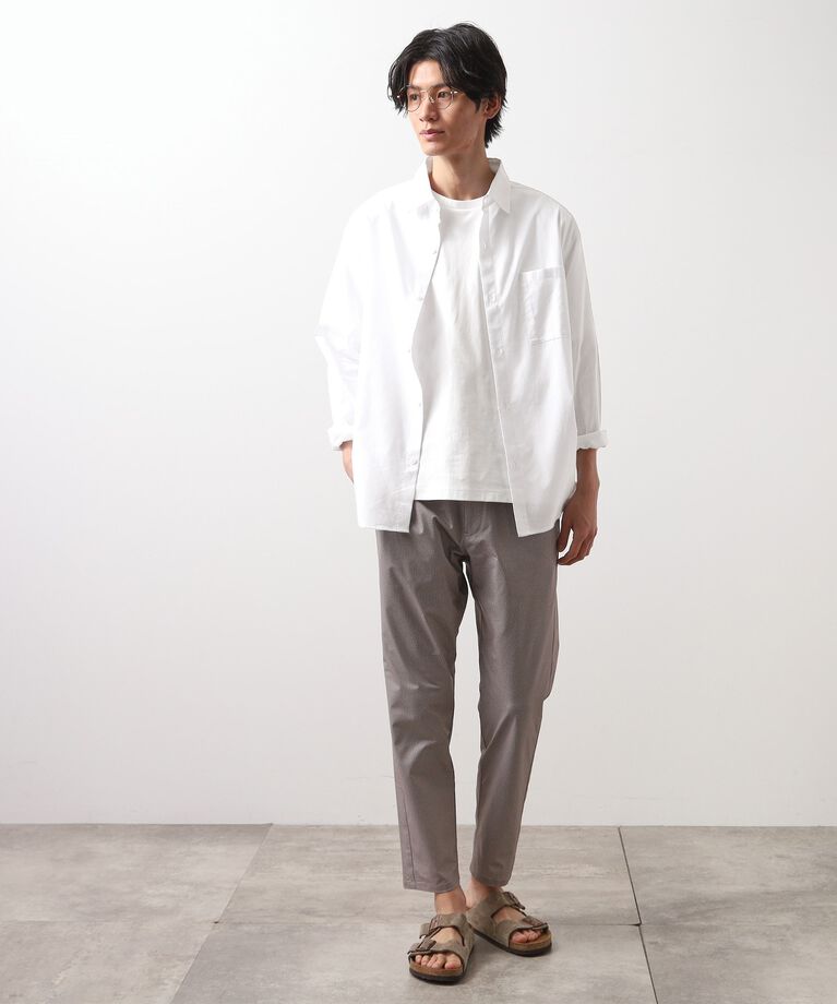 THE SHOP TK「綿麻ポリCOOLMAX（R）長袖シャツ」|シャツ・ブラウス|