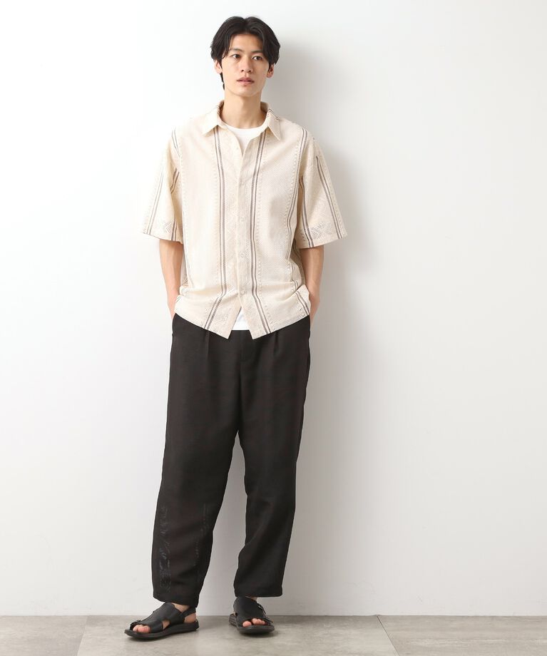 THE SHOP TK「クラフトレースアンサンブルシャツ【半袖Tシャツ付き】」|シャツ・ブラウス|