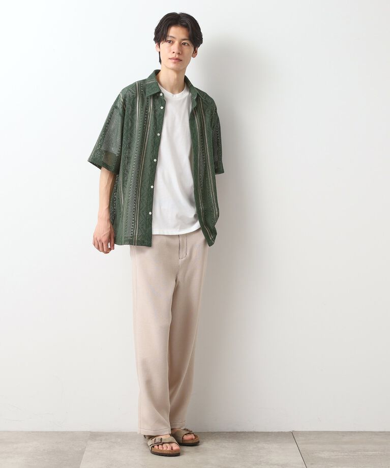 THE SHOP TK「クラフトレースアンサンブルシャツ【半袖Tシャツ付き】」|シャツ・ブラウス|