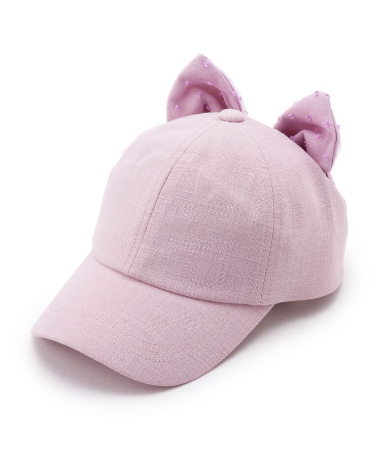 SHOO･LA･RUE「ネコ耳ドットチュールCAP」|キャップ・キャスケット|ラベンダー(080)