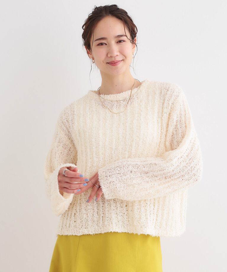 SHOO･LA･RUE「程よくエアリー テープヤーンニット」|ニット・セーター|