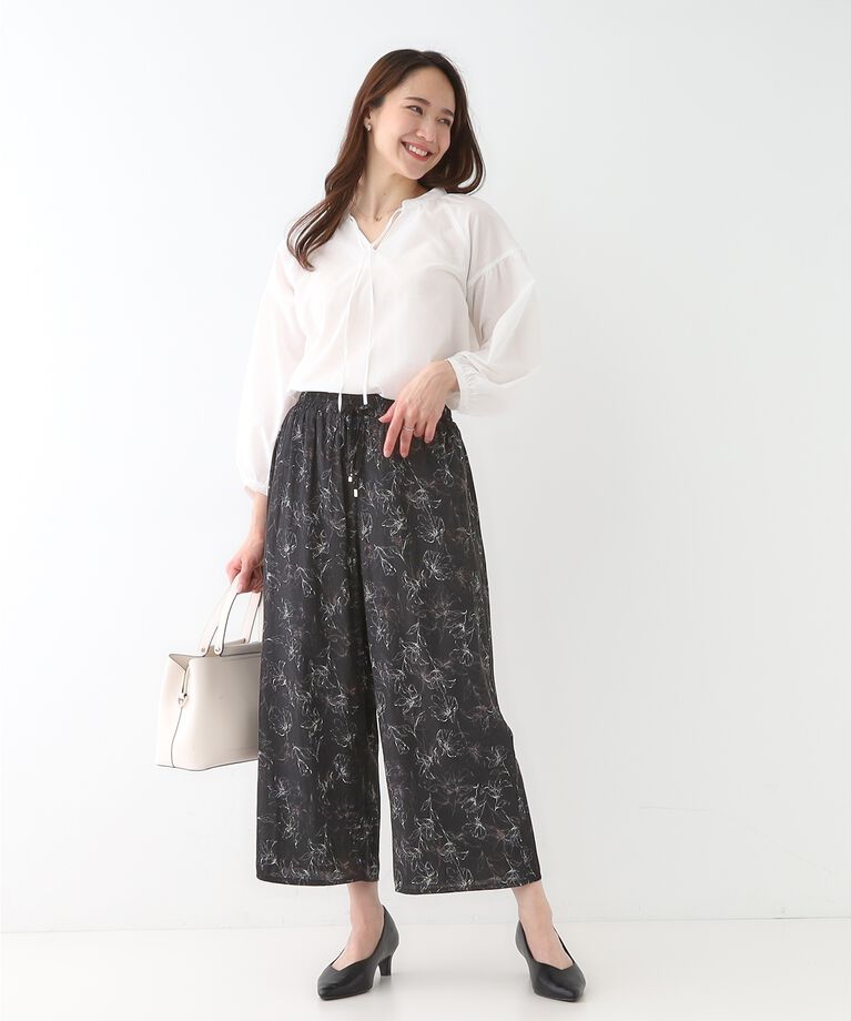 SHOO･LA･RUE「【S-LL/着丈選べる】 マットサテンワイドパンツ」|その他|