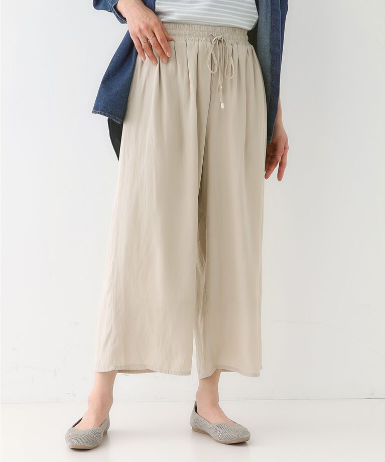 SHOO･LA･RUE「【S-LL/着丈選べる】 マットサテンワイドパンツ」|その他|