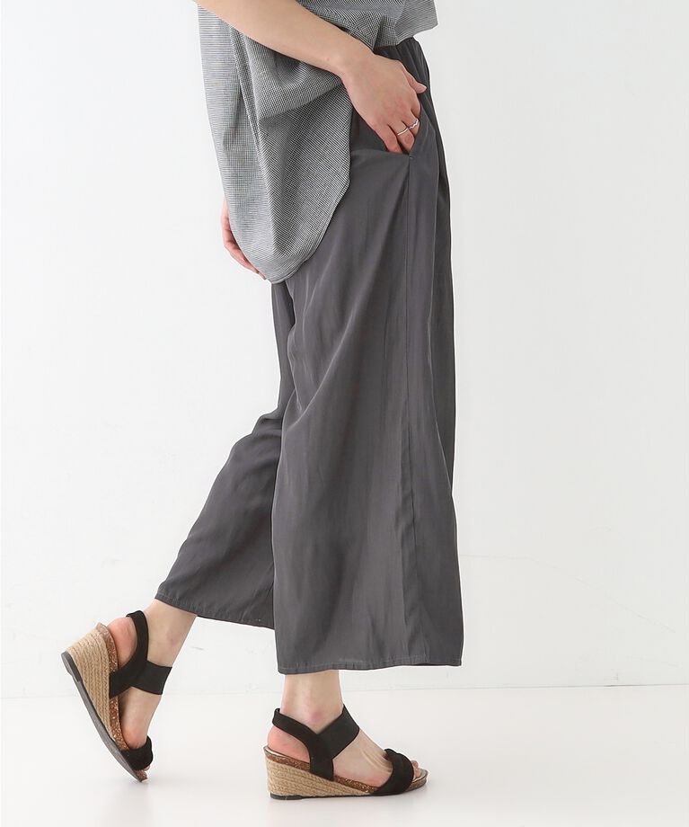 SHOO･LA･RUE「【S-LL/着丈選べる】 マットサテンワイドパンツ」|その他|