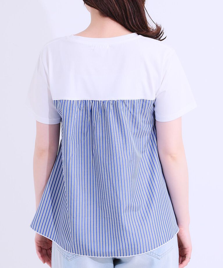 SHOO･LA･RUE「【洗える/S-LL】大人に似合う ビスチェ風ドッキングトップス」|Tシャツ・カットソー|