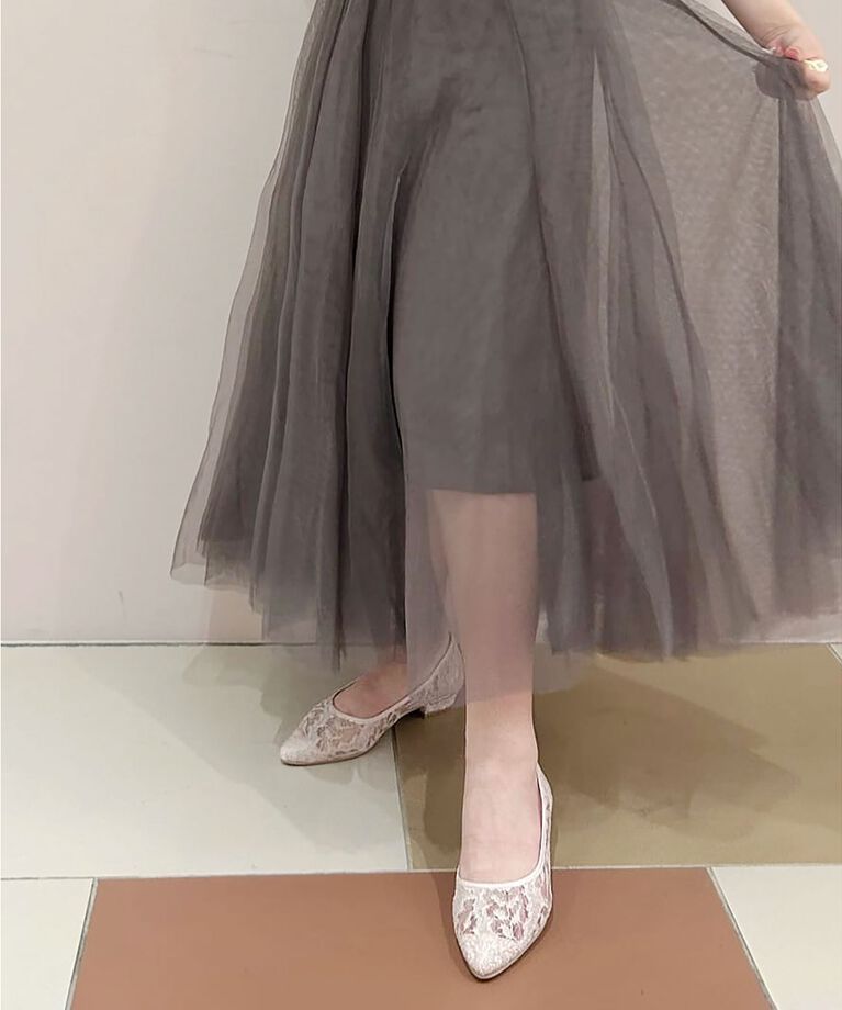 ESPERANZA「《定番》晴雨兼用クッションフラットパンプス」|パンプス|
