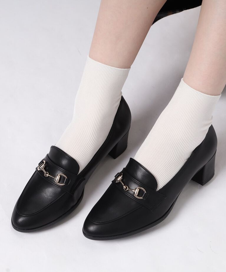 ESPERANZA「ミドルヒールビットローファー」|パンプス|