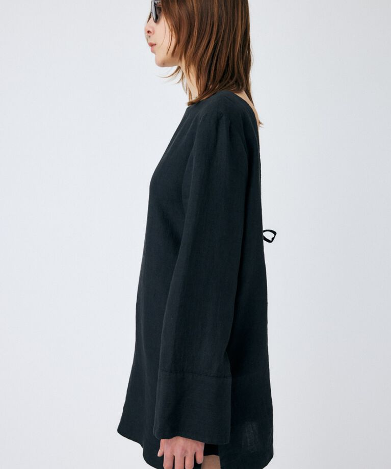 MOUSSY「LINEN STRIPE ミニドレス＆パンツ」|ワンピース|