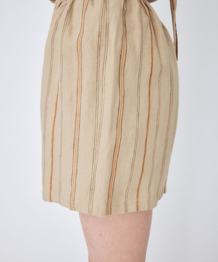 MOUSSY「LINEN STRIPE ミニドレス＆パンツ」|ワンピース|