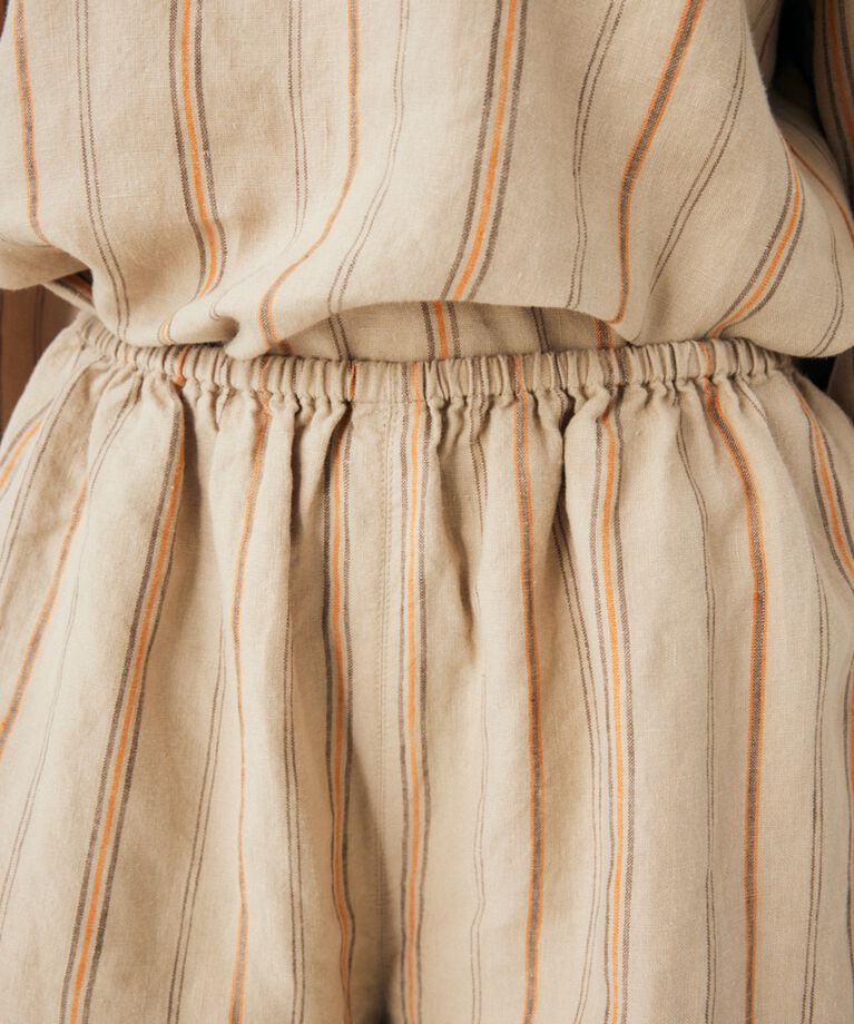 MOUSSY「LINEN STRIPE ミニドレス＆パンツ」|ワンピース|