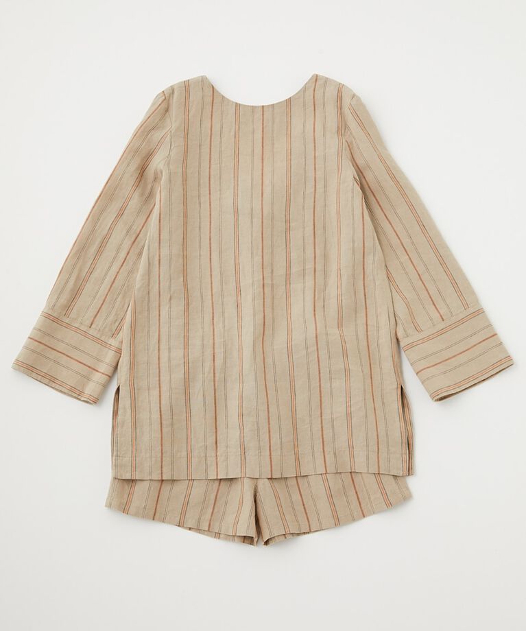 MOUSSY「LINEN STRIPE ミニドレス＆パンツ」|ワンピース|