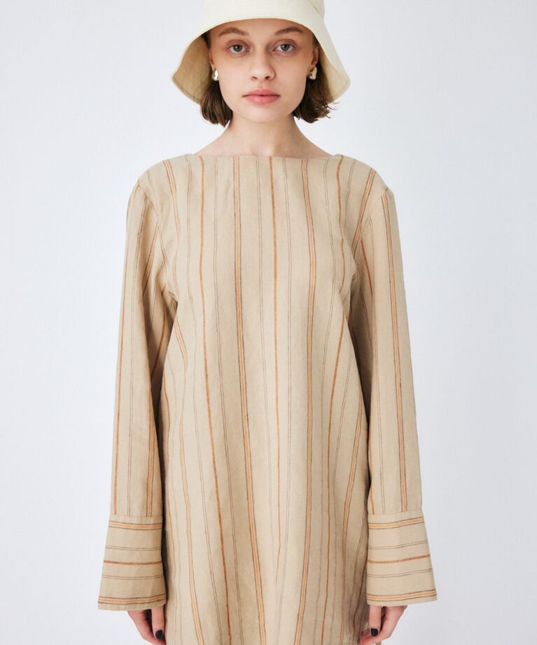 MOUSSY「LINEN STRIPE ミニドレス＆パンツ」|ワンピース|