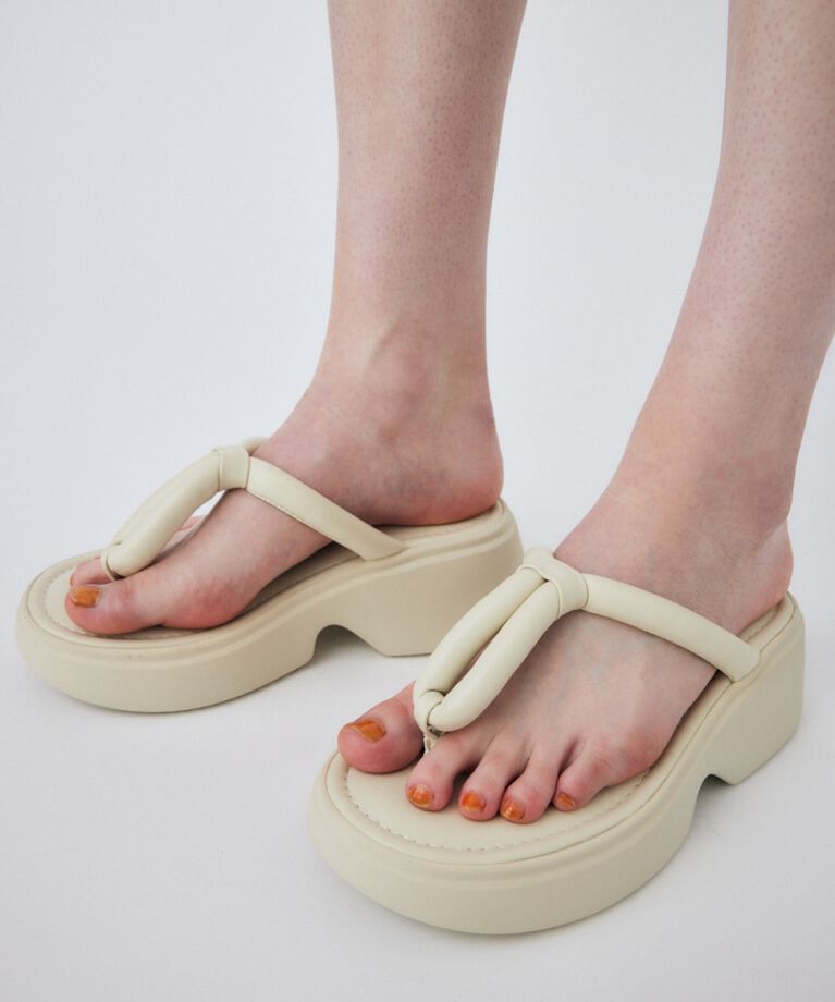 MOUSSY「PLATFORM THONG サンダル」|サンダル|WHT