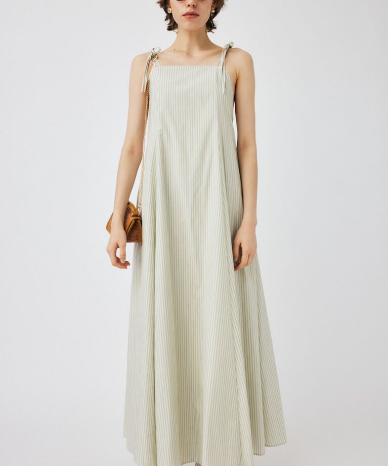 MOUSSY「OPEN BACK FLARE ドレス」|ワンピース|柄WHT5