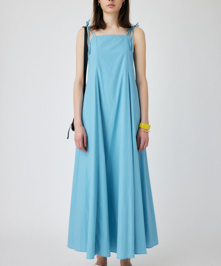 MOUSSY「OPEN BACK FLARE ドレス」|ワンピース|柄BLU5
