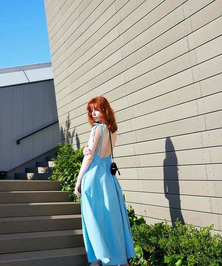 MOUSSY「OPEN BACK FLARE ドレス」|ワンピース|