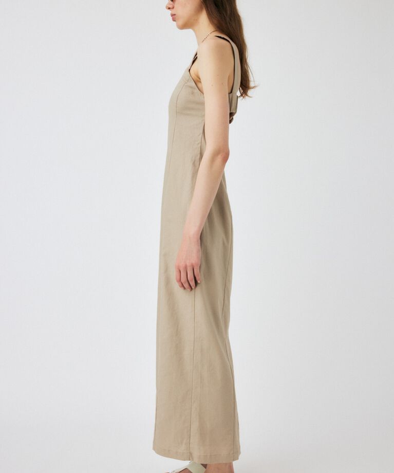 MOUSSY「LINEN COTTON MAXI キャミドレス」|ワンピース|