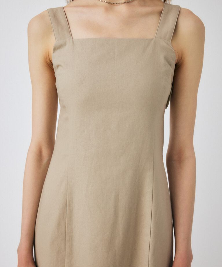 MOUSSY「LINEN COTTON MAXI キャミドレス」|ワンピース|
