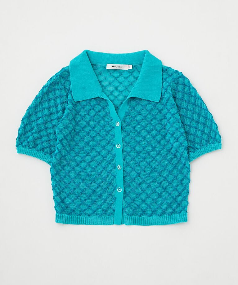 MOUSSY「OPENWORK KNIT POLO」|ニット・セーター|TQ
