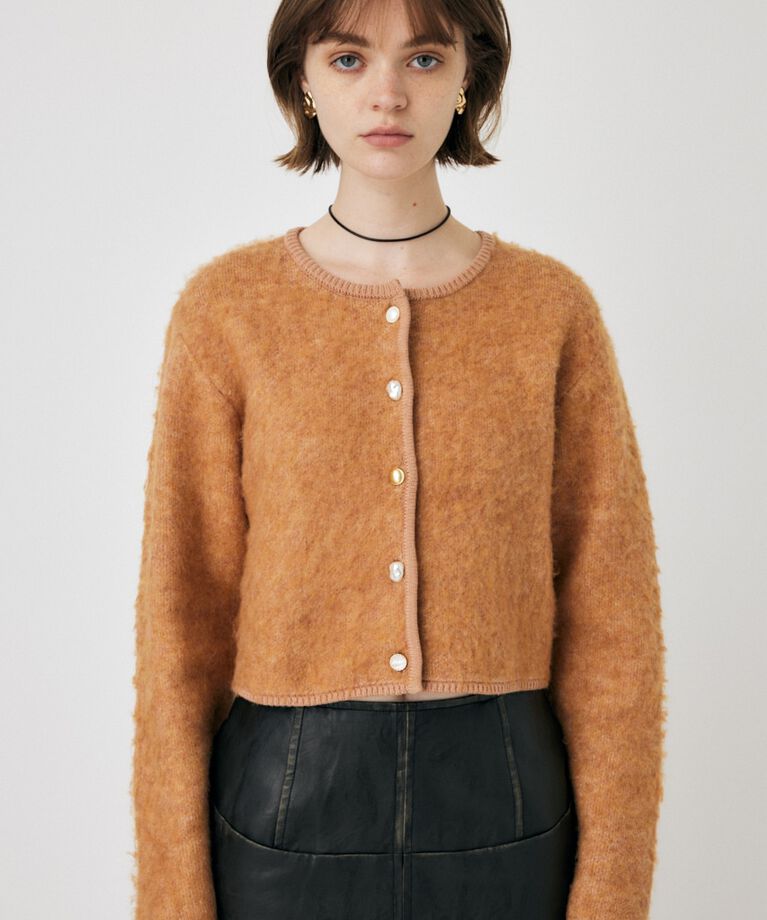 MOUSSY「ARGYLE SHAGGY カーディガン」|カーディガン|