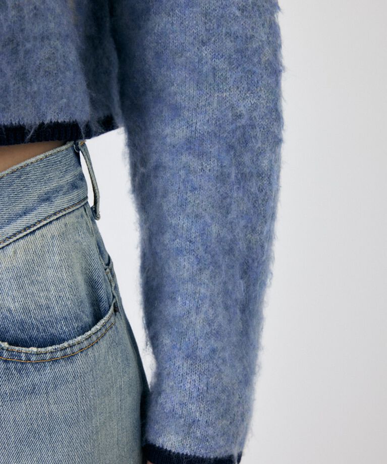 MOUSSY「ARGYLE SHAGGY カーディガン」|カーディガン|
