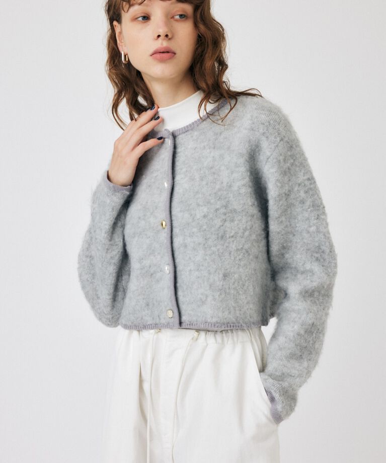 MOUSSY「ARGYLE SHAGGY カーディガン」|カーディガン|