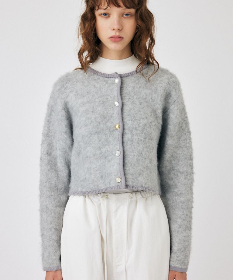 MOUSSY「ARGYLE SHAGGY カーディガン」|カーディガン|