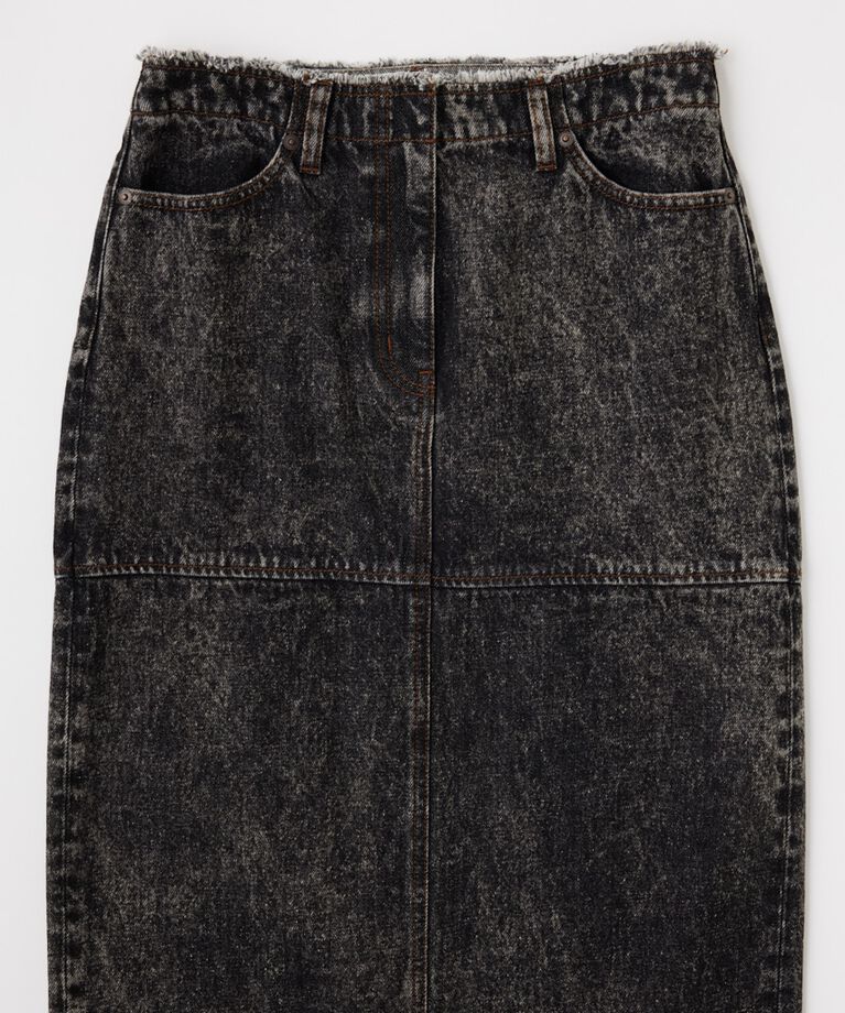MOUSSY「ACID WASH PENCIL MAXI スカート」|スカート|