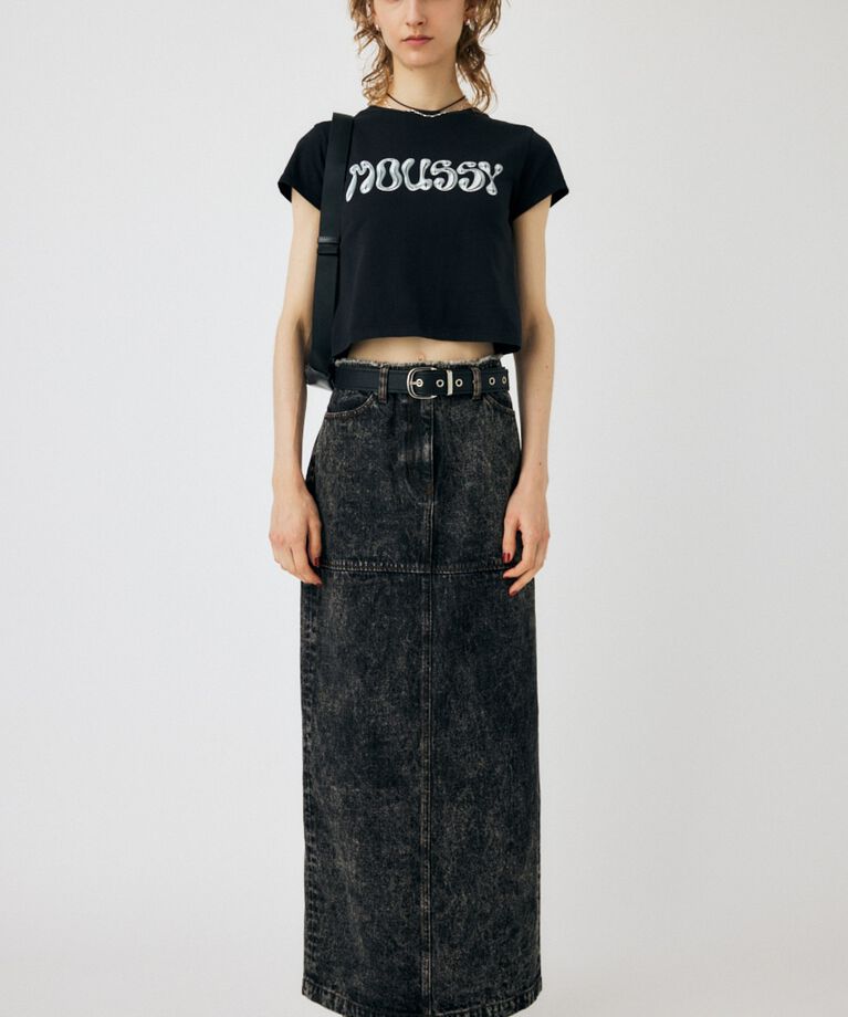 MOUSSY「ACID WASH PENCIL MAXI スカート」|スカート|