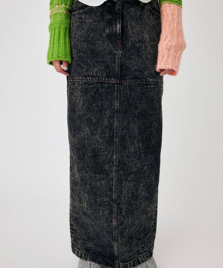 MOUSSY「ACID WASH PENCIL MAXI スカート」|スカート|