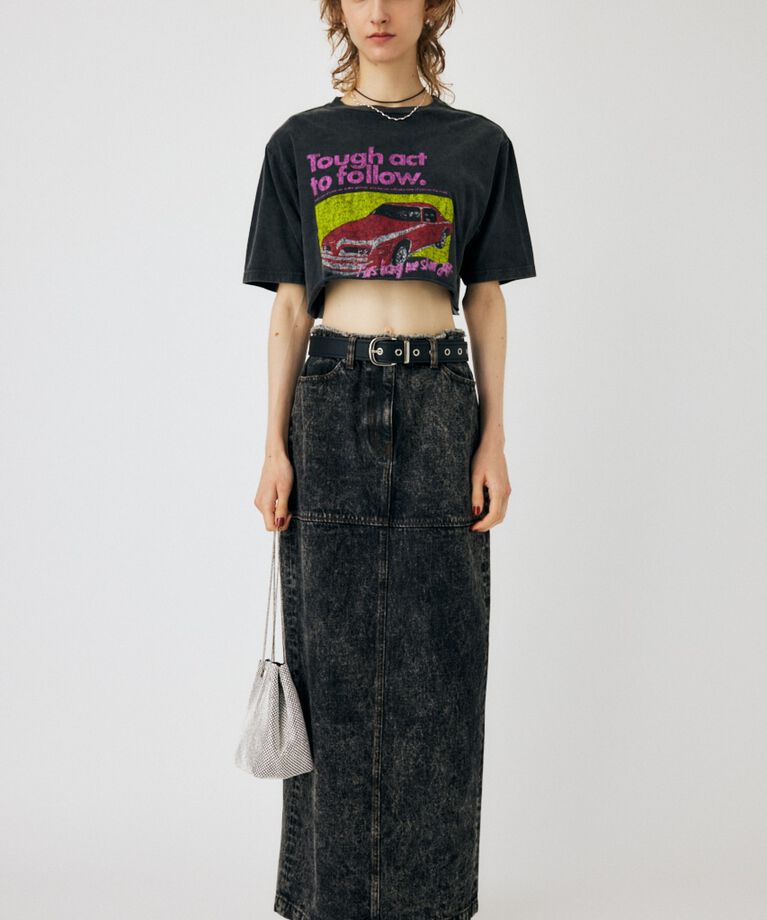 MOUSSY「ACID WASH PENCIL MAXI スカート」|スカート|