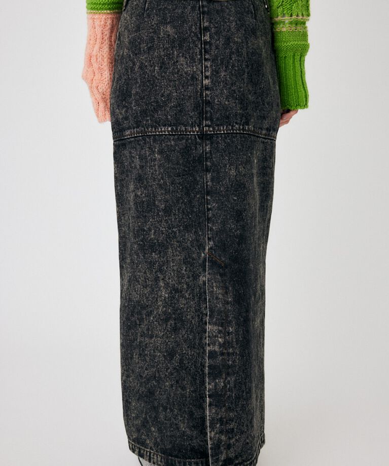 MOUSSY「ACID WASH PENCIL MAXI スカート」|スカート|