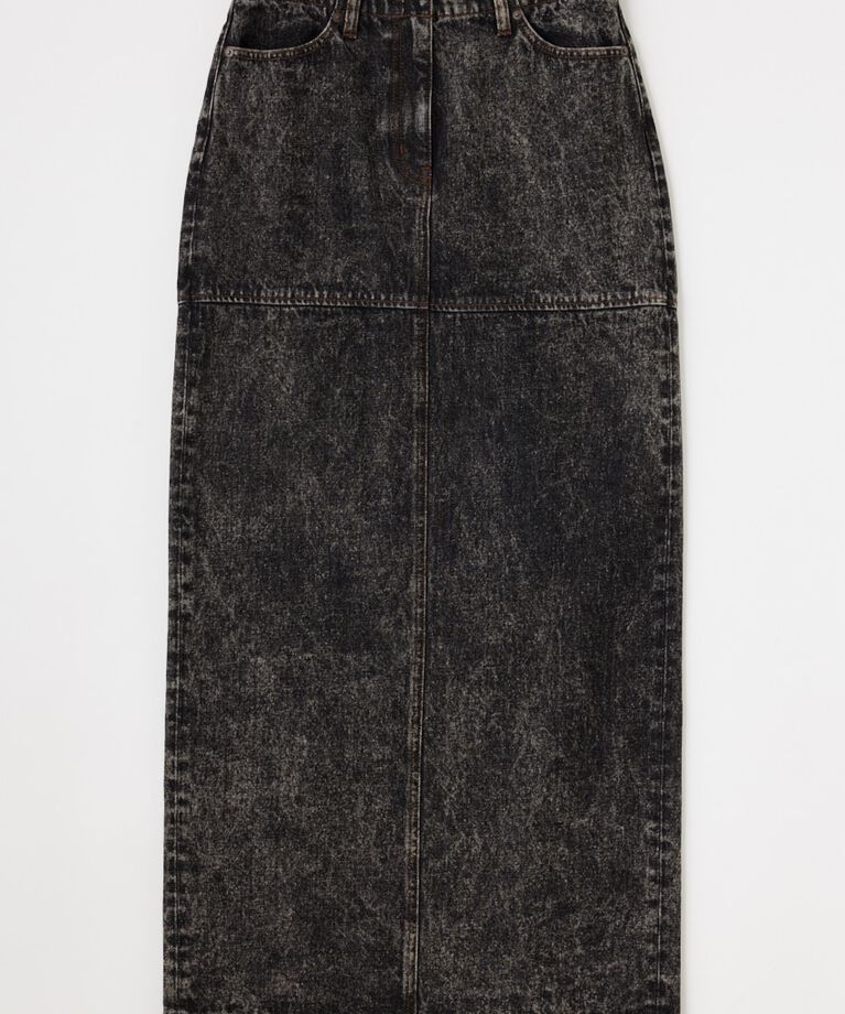 MOUSSY「ACID WASH PENCIL MAXI スカート」|スカート|