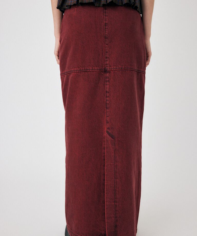 MOUSSY「ACID WASH PENCIL MAXI スカート」|スカート|