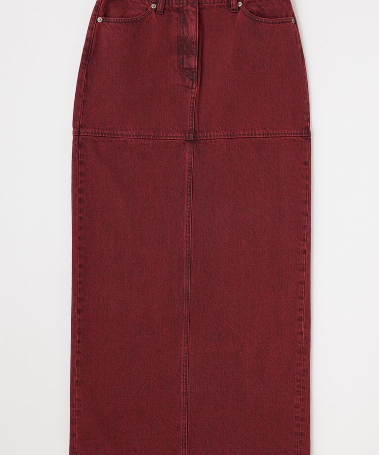 MOUSSY「ACID WASH PENCIL MAXI スカート」|スカート|