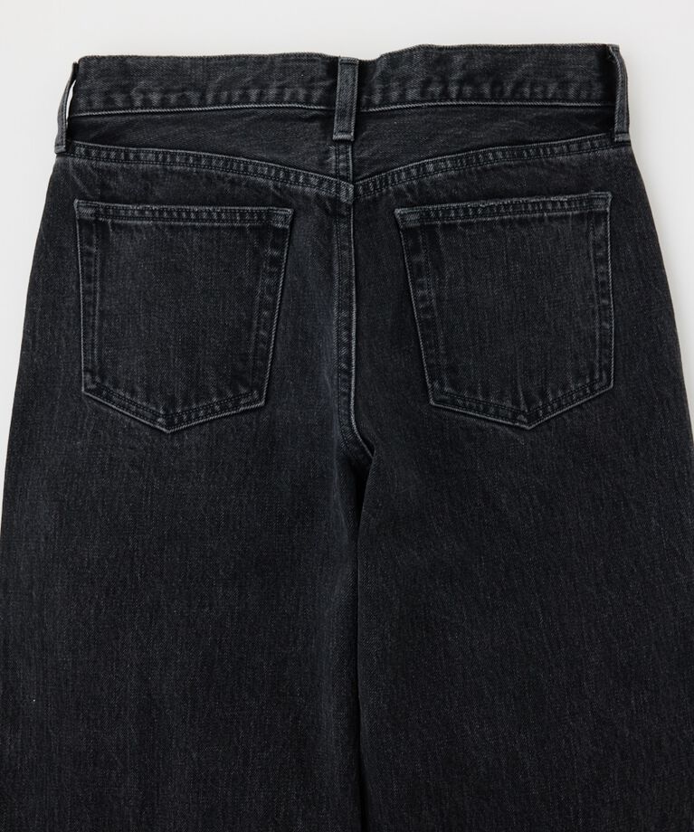 MOUSSY「90S LOWRISE BLK STRAIGHT」|デニム|