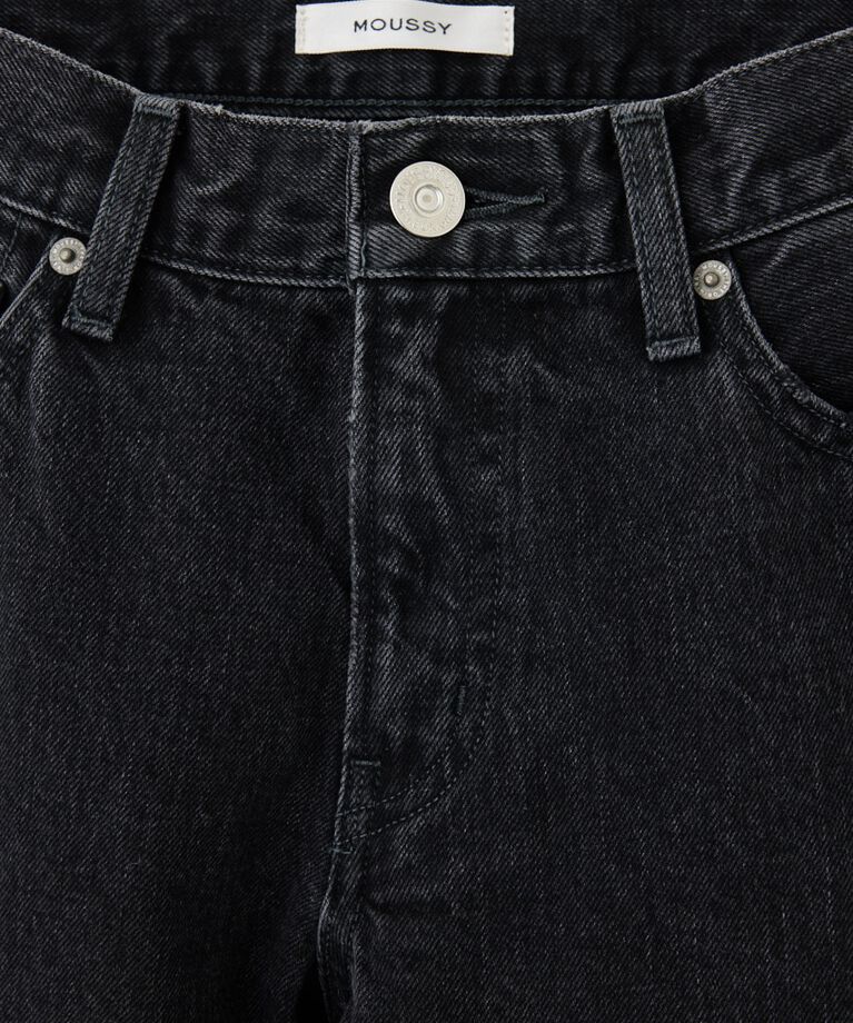 MOUSSY「90S LOWRISE BLK STRAIGHT」|デニム|