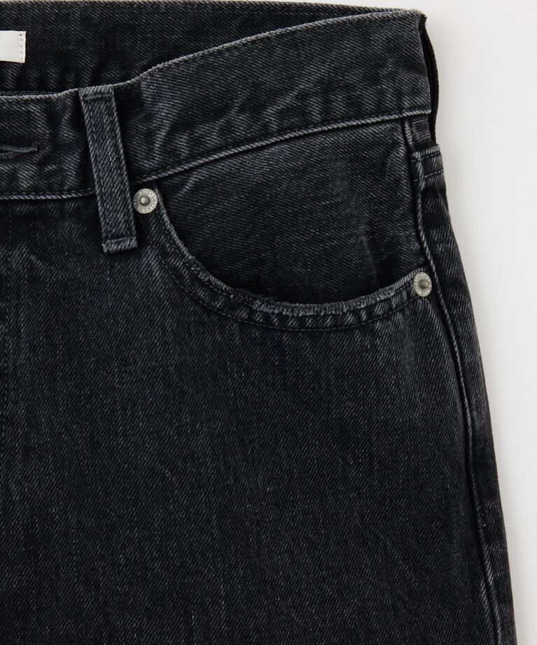 MOUSSY「90S LOWRISE BLK STRAIGHT」|デニム|