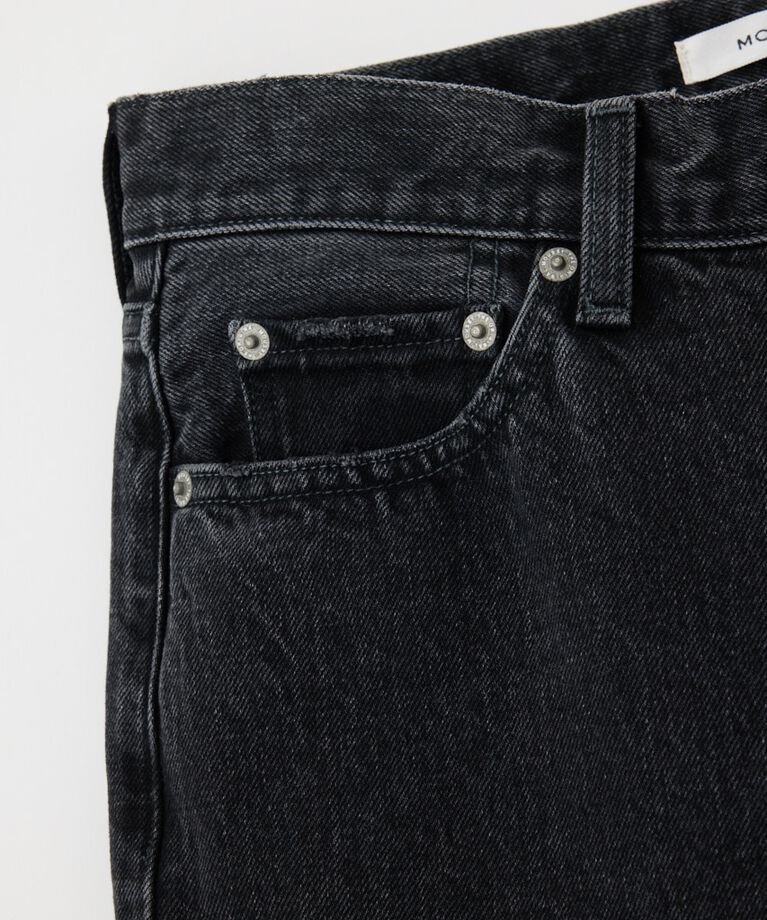 MOUSSY「90S LOWRISE BLK STRAIGHT」|デニム|