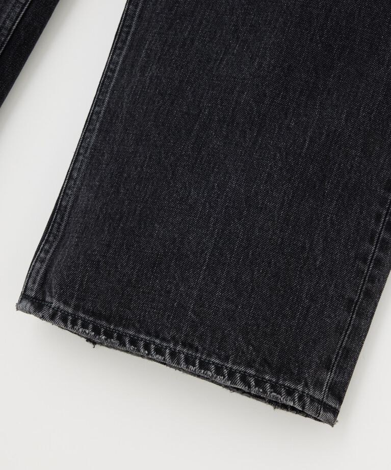 MOUSSY「90S LOWRISE BLK STRAIGHT」|デニム|