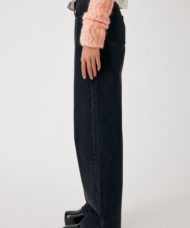 MOUSSY「90S LOWRISE BLK STRAIGHT」|デニム|