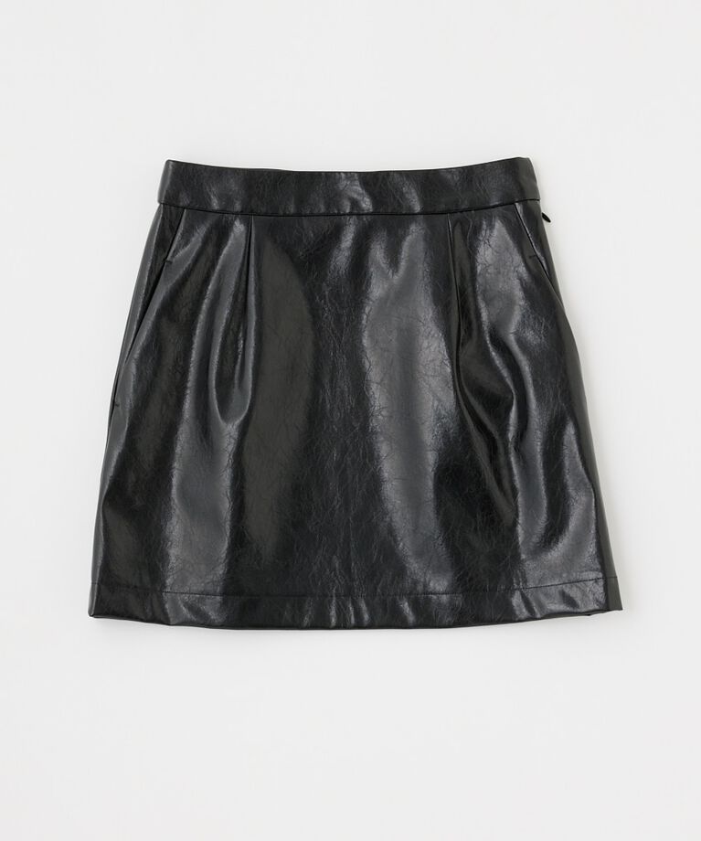 MOUSSY「F/LEATHER ミニスカート」|スカート|