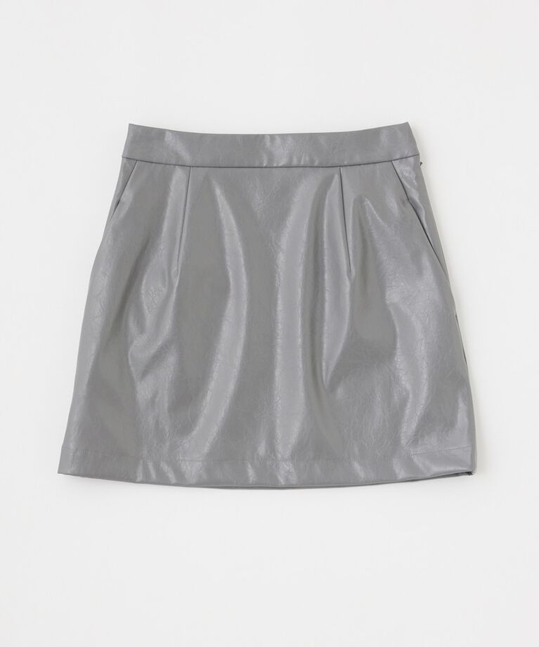 MOUSSY「F/LEATHER ミニスカート」|スカート|