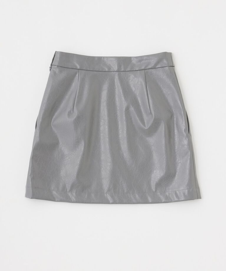 MOUSSY「F/LEATHER ミニスカート」|スカート|