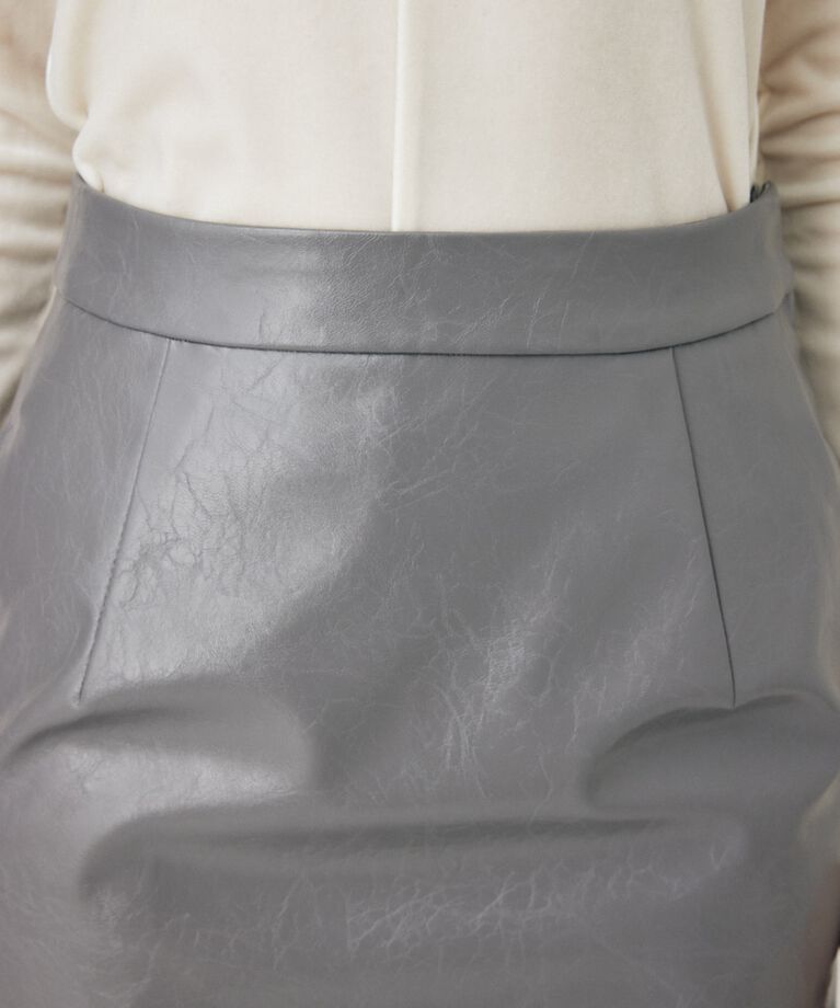 MOUSSY「F/LEATHER ミニスカート」|スカート|